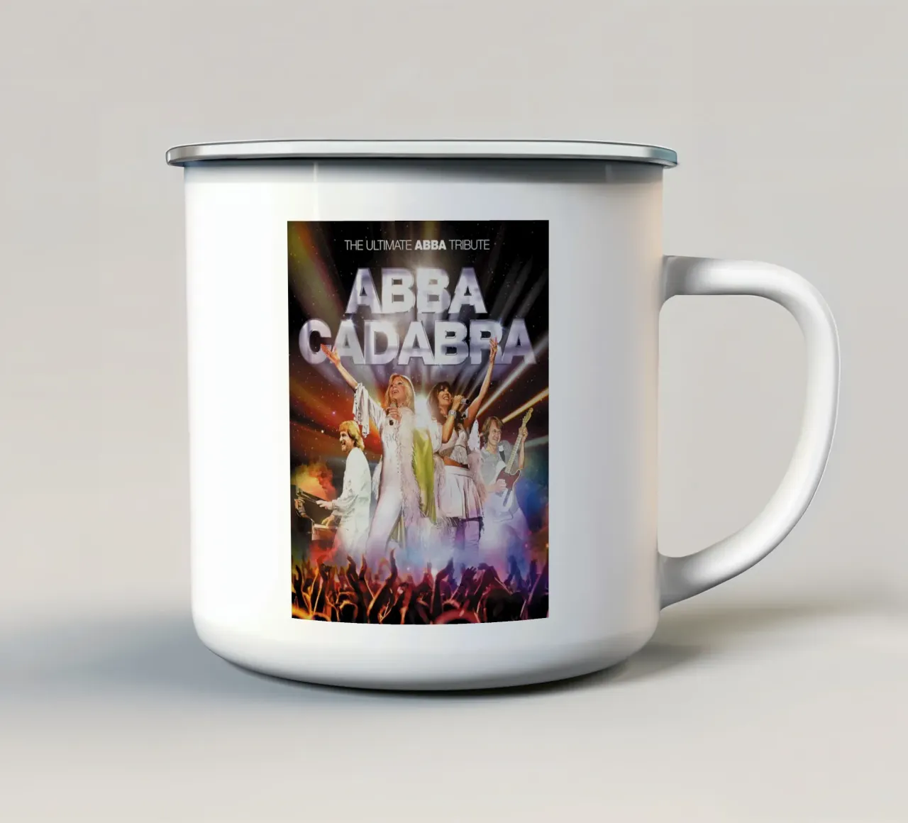 L'eredità in vinile degli ABBA tazza in smalto da buky