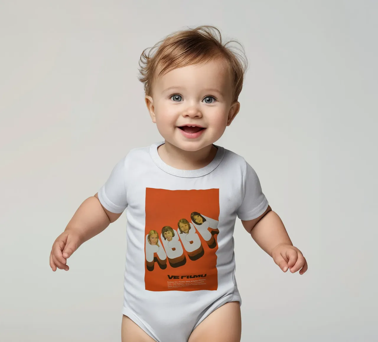 Discoteca eterna con gli ABBA body neonato maniche corte da buky