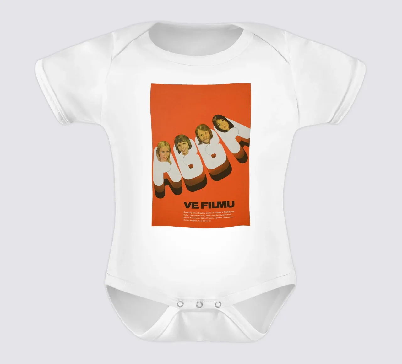Discoteca eterna con gli ABBA body neonato maniche corte da buky