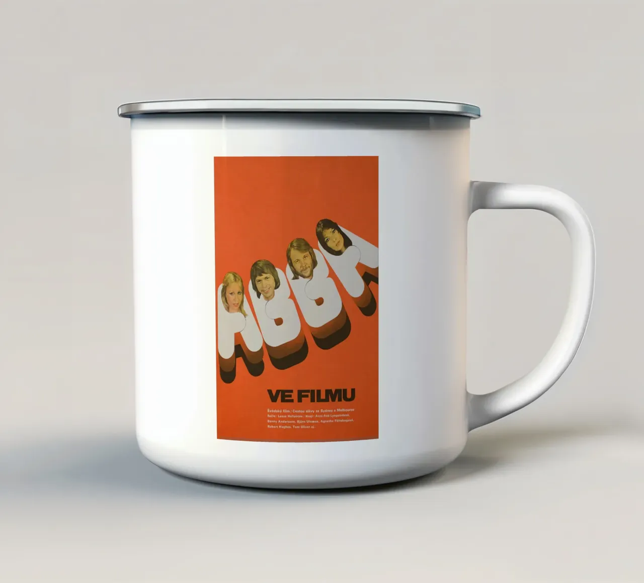 Discoteca eterna con gli ABBA tazza in smalto da buky