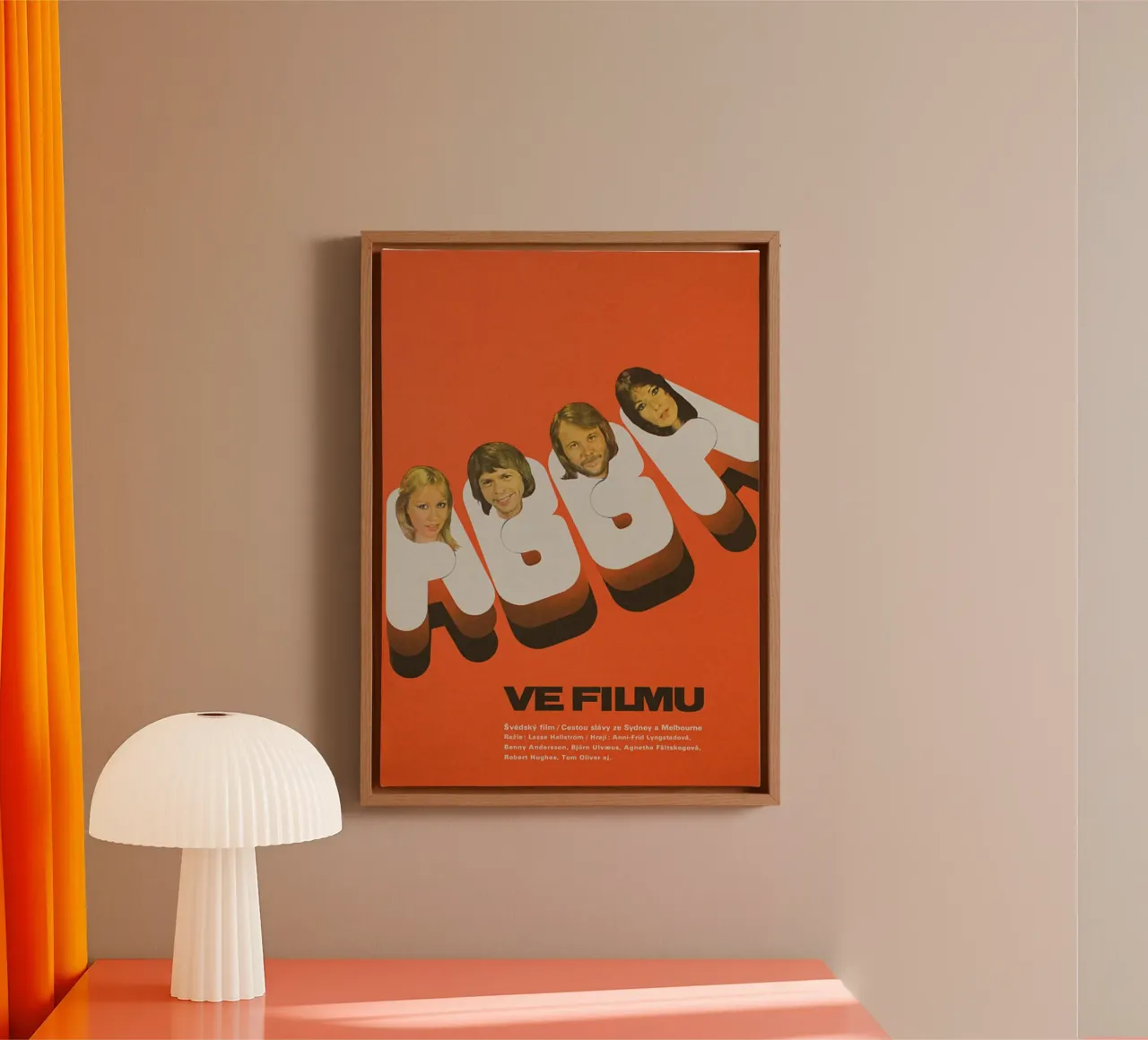 Eternal Disco with ABBA canvas with Floater frame by buky