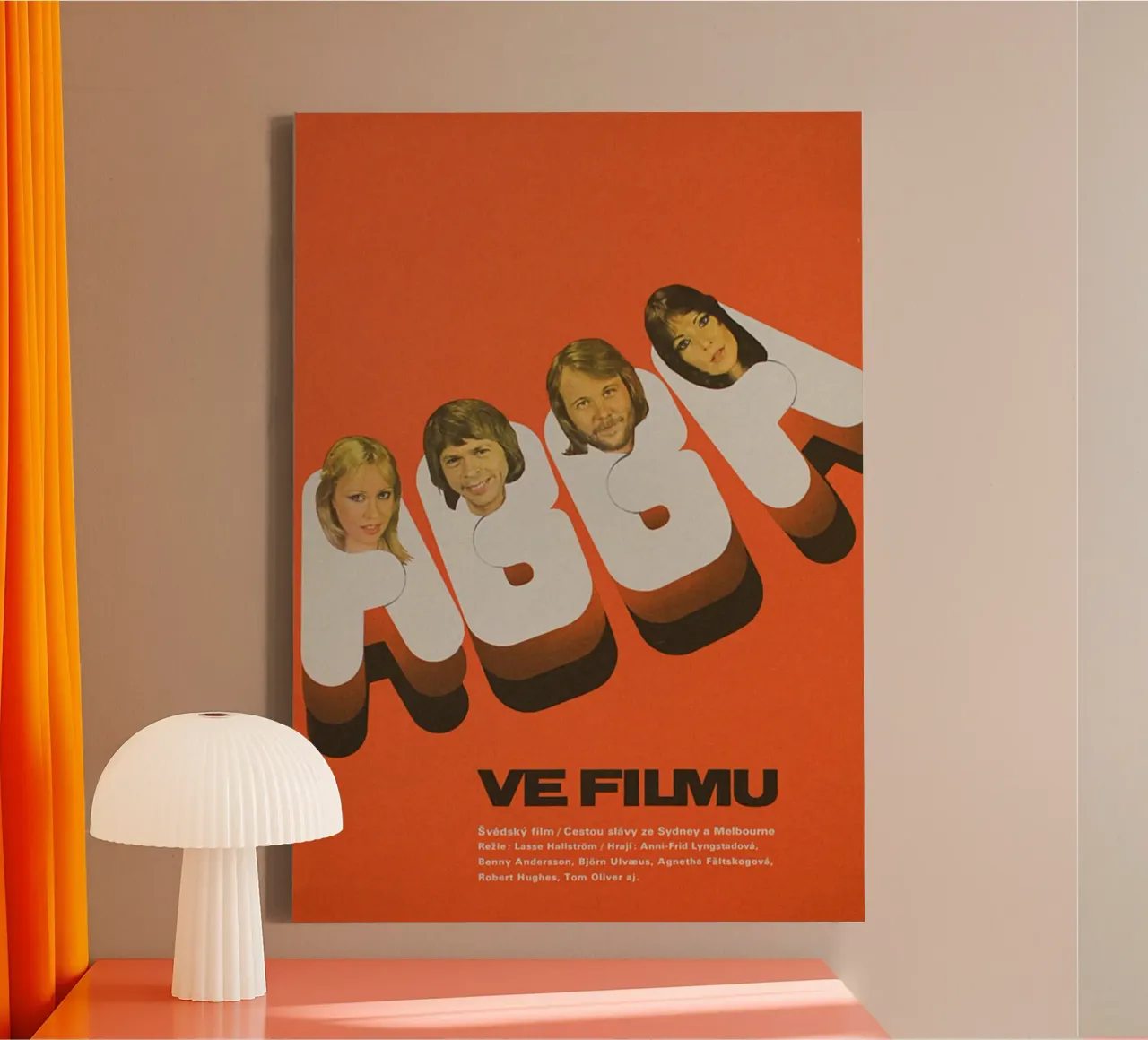 Eternal Disco with ABBA canvas with Floater frame by buky