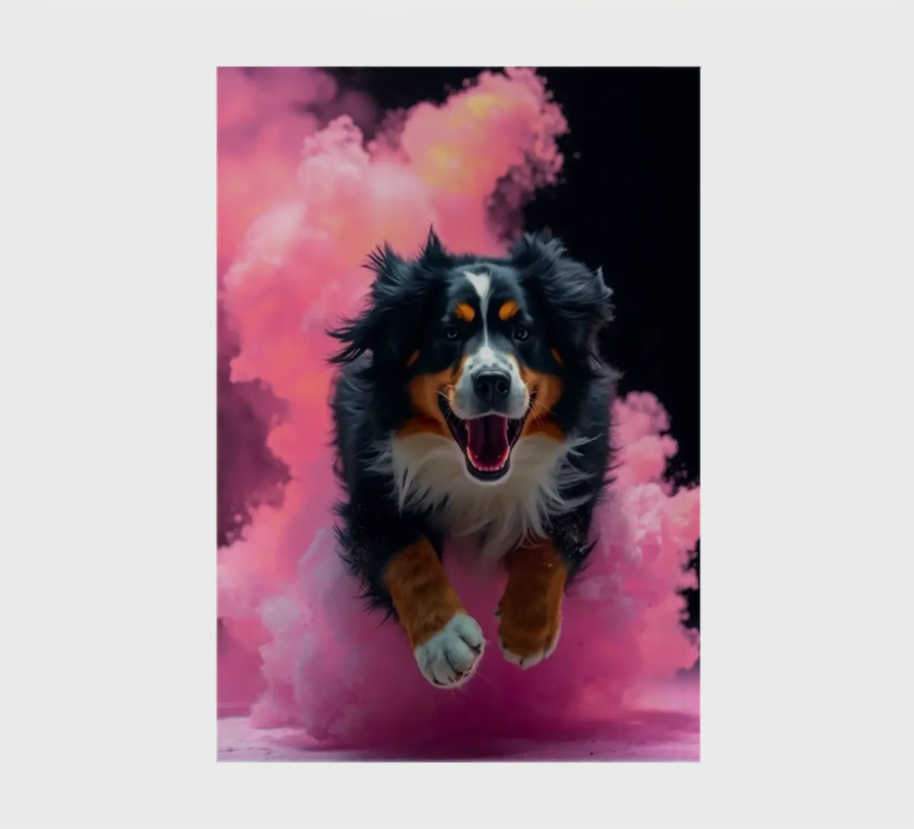 The colorful Bernese Mountain Dog #181 notebook by Yumis.Beargang.and.Me