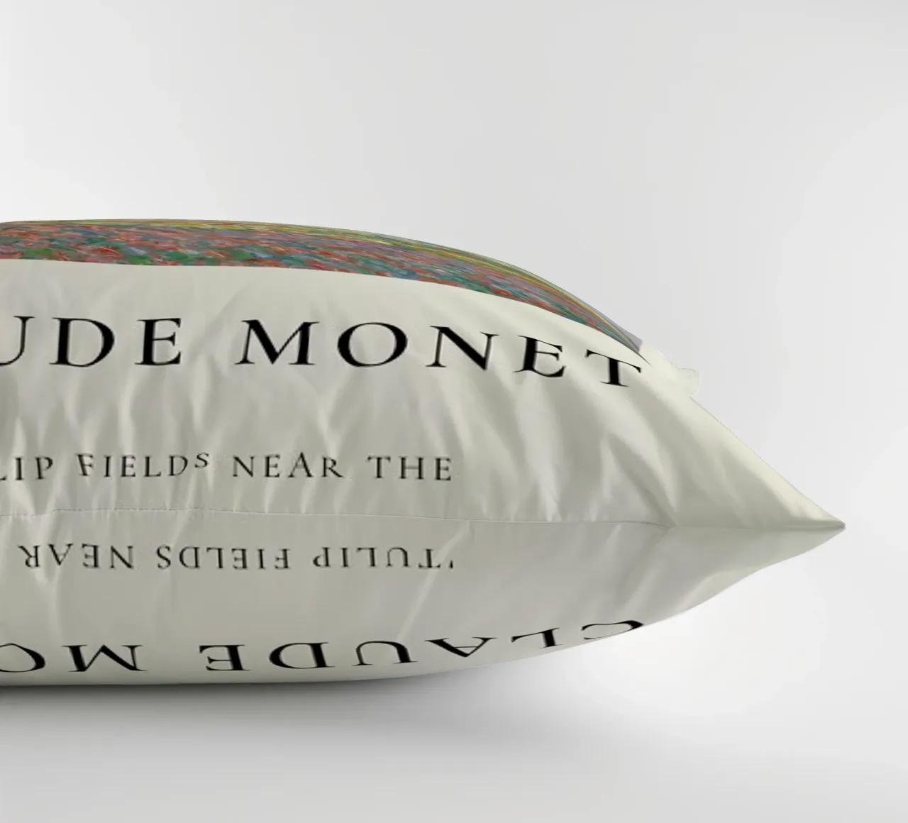 Monet - Tulip Fields near The Hague cuscino da ARTOTHEK