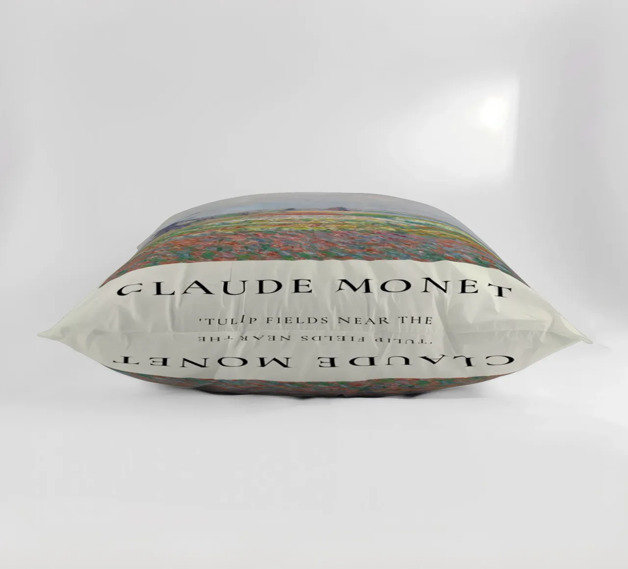 Monet - Tulip Fields near The Hague cuscino da ARTOTHEK