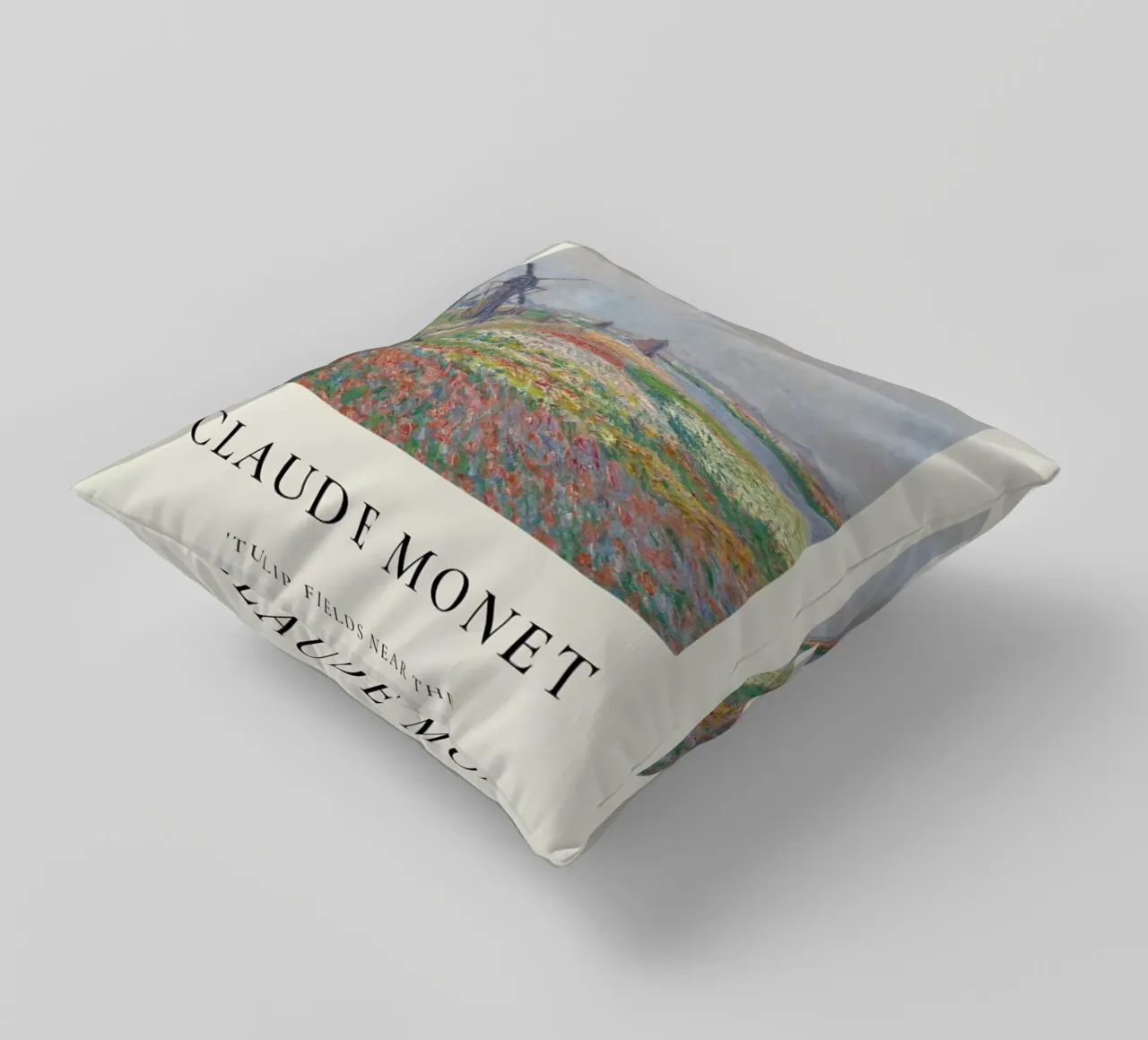 Monet - Tulip Fields near The Hague cuscino da ARTOTHEK