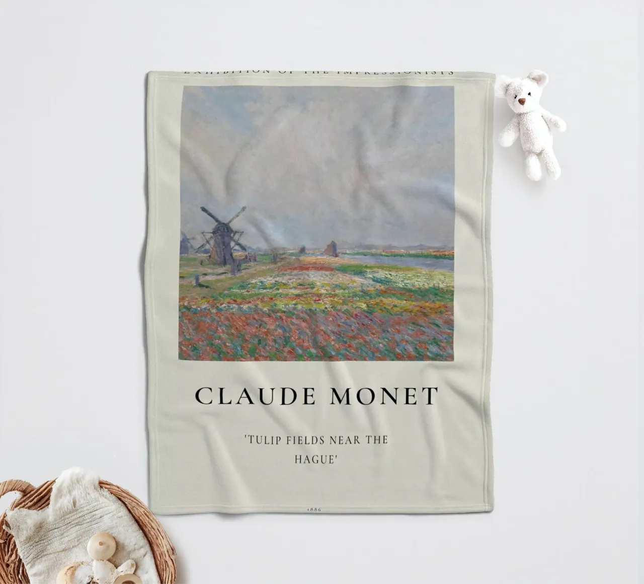 Monet - Tulip Fields near The Hague coperta in pile da ARTOTHEK