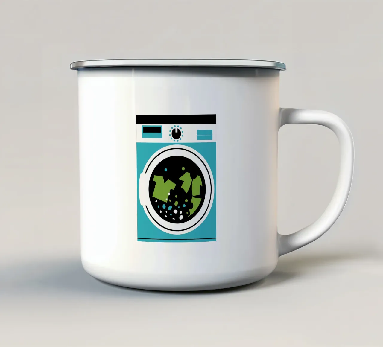 Wasmachine Kleding emaille mok van LOOK DIFFERENT