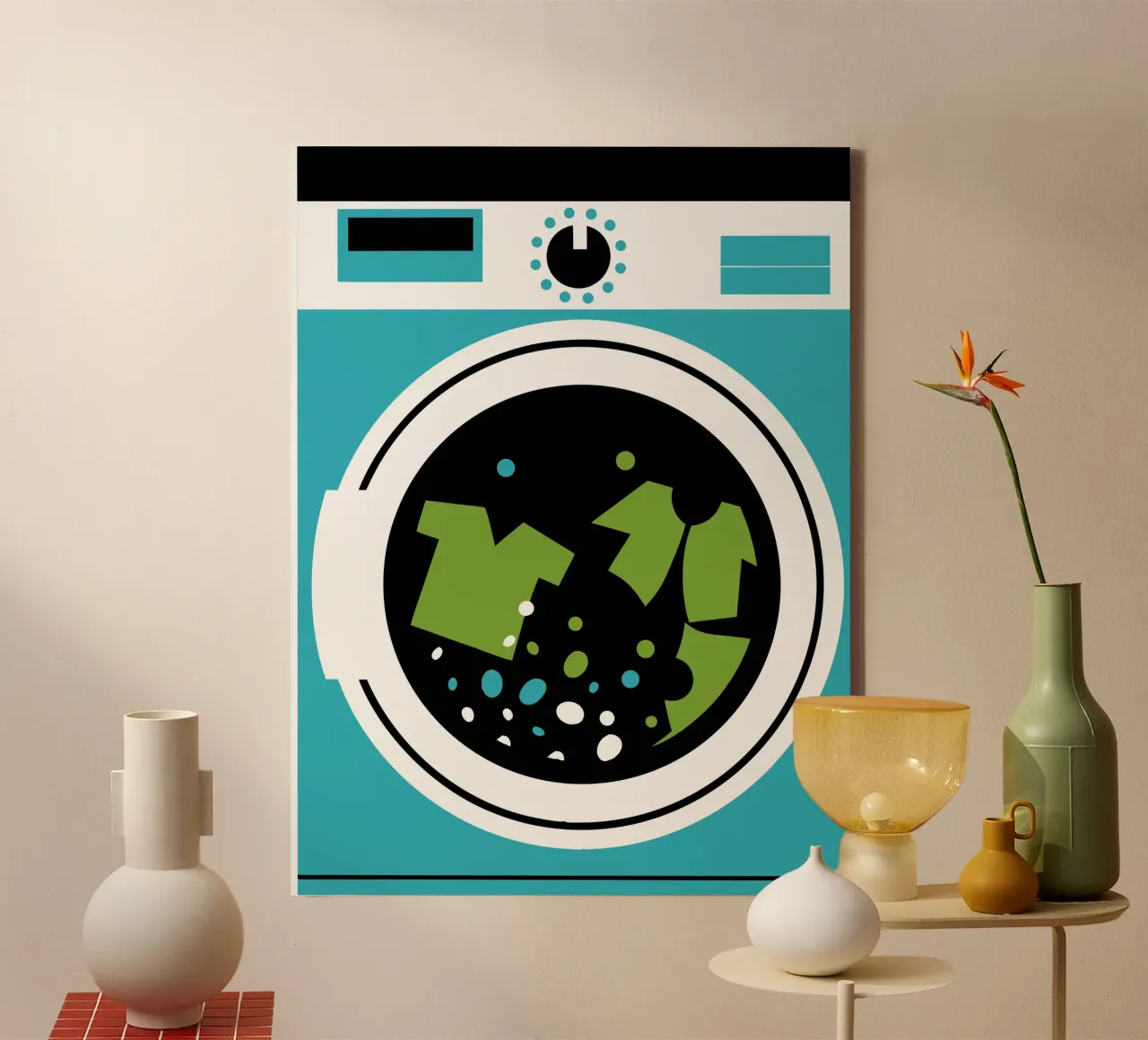 Wasmachine Kleding canvas met Baklijst van LOOK DIFFERENT
