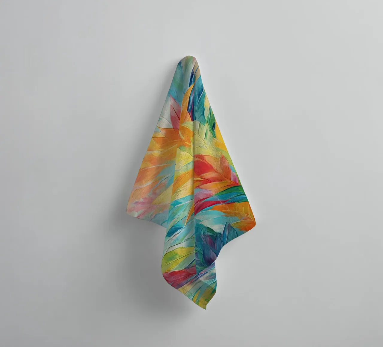 Foglie di giungla colorate asciugamano da bagno da Imagine