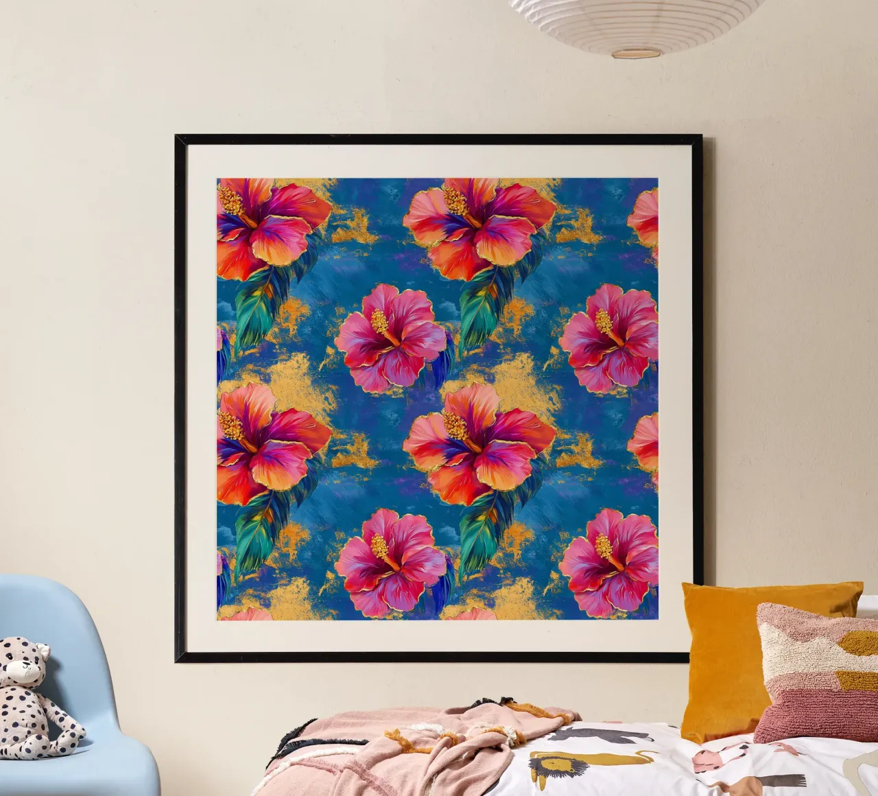 Fioritura di ibisco tropicale poster da Botanical Pattern House