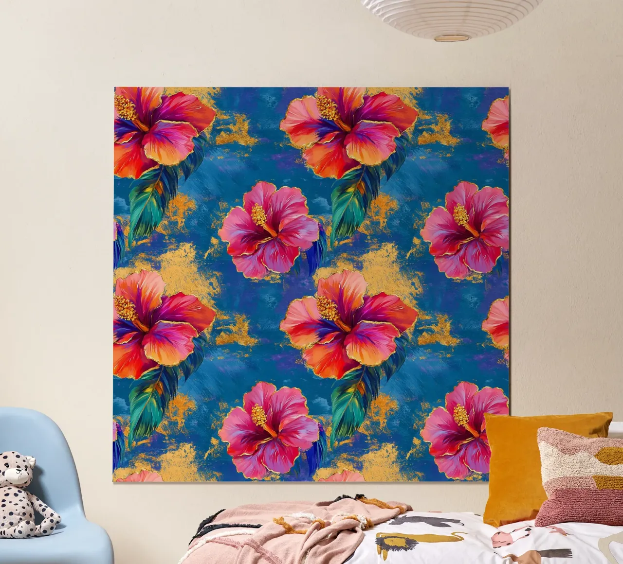 Fioritura di ibisco tropicale poster da Botanical Pattern House