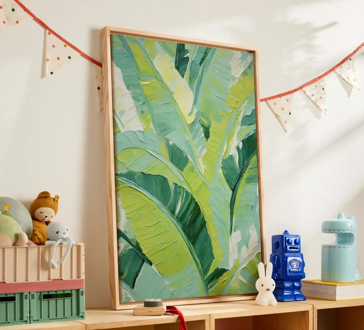 Muurkunst van Imagine canvas met Baklijst van Imagine