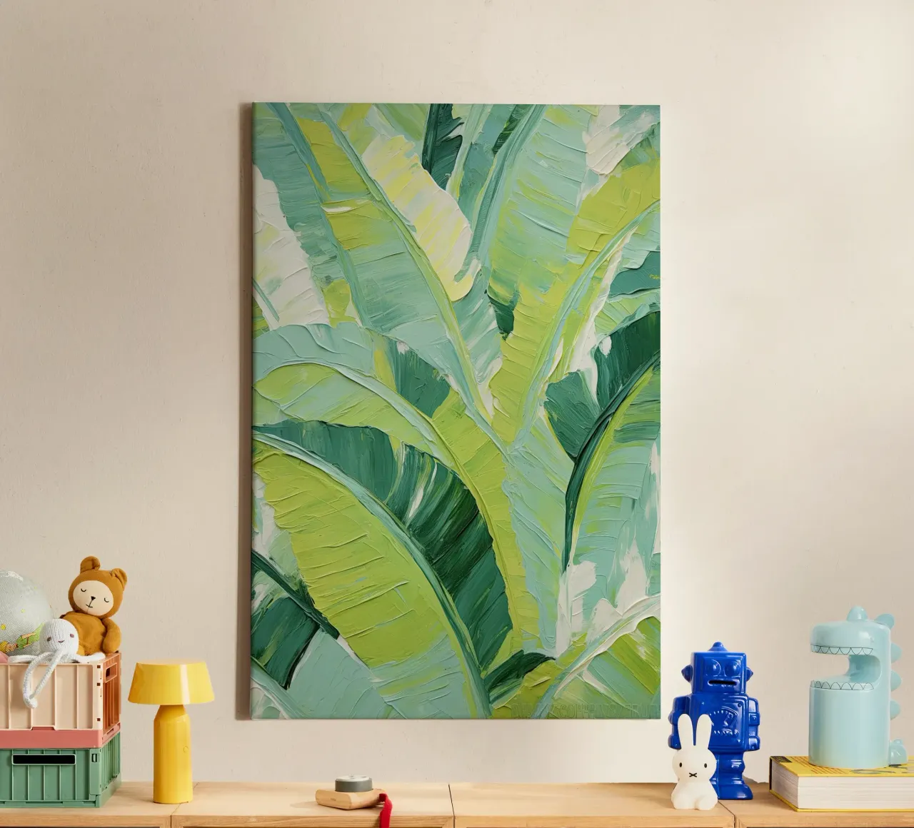 Muurkunst van Imagine canvas met Baklijst van Imagine
