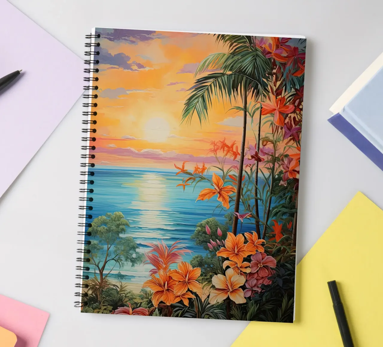 Tropical beach spiral notebook by Imagine