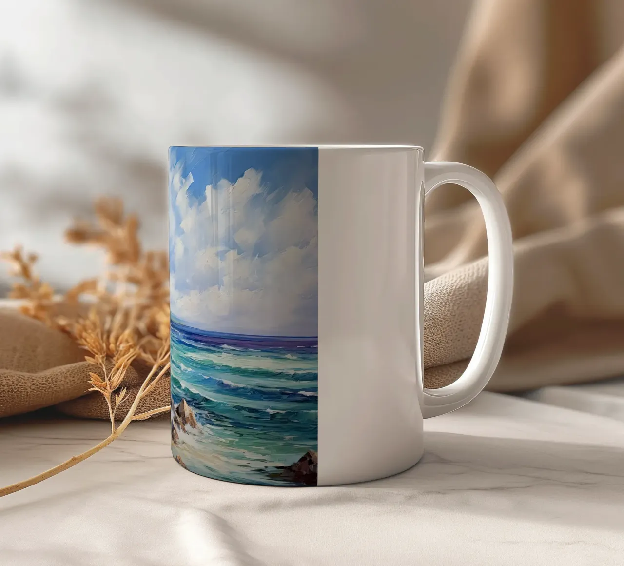 Spiaggia tropicale tazza in ceramica da Imagine