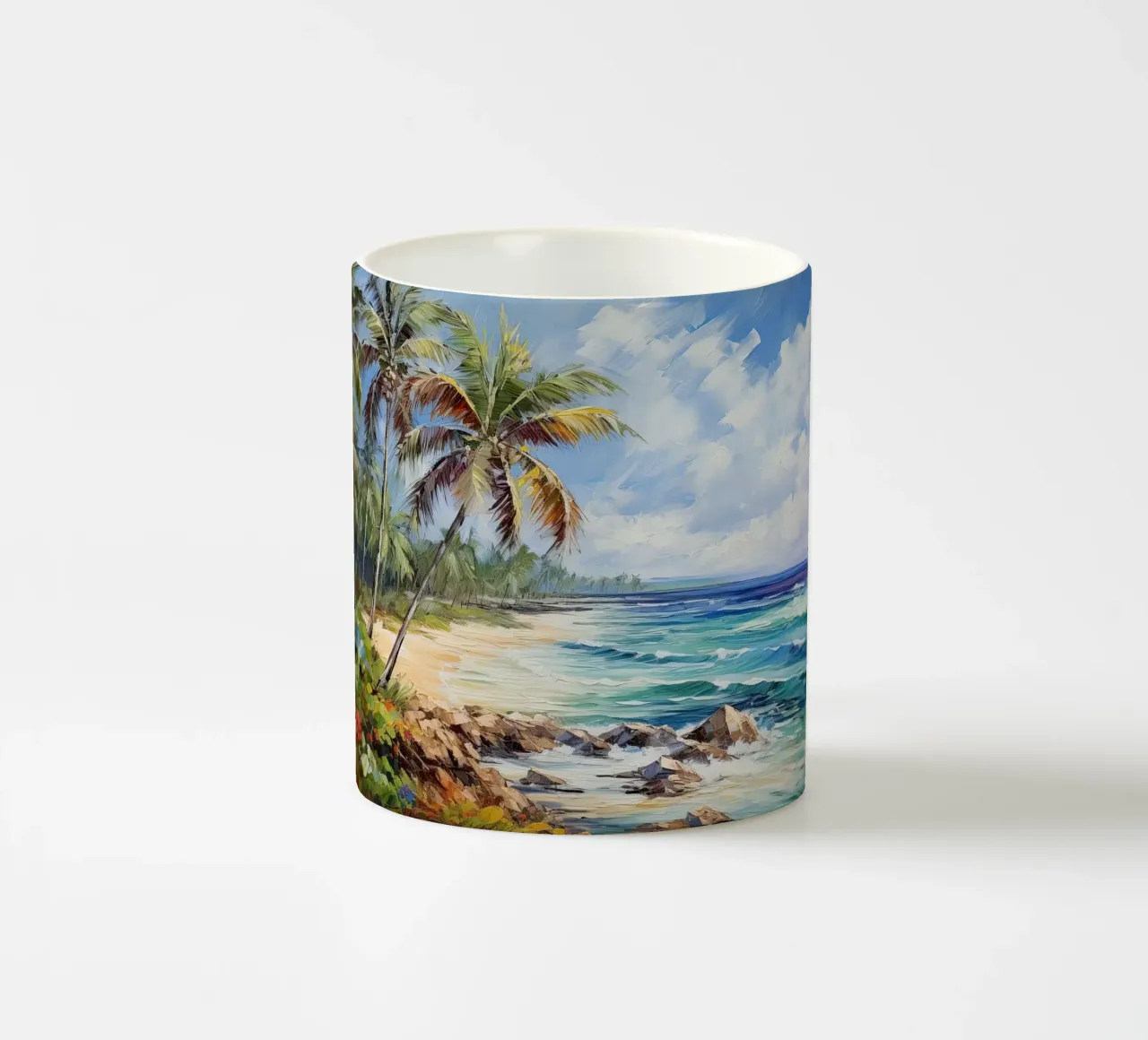 Spiaggia tropicale tazza in ceramica da Imagine