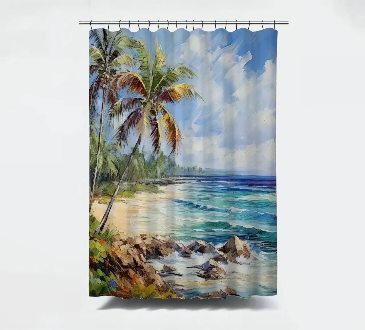 Spiaggia tropicale tenda da doccia da Imagine