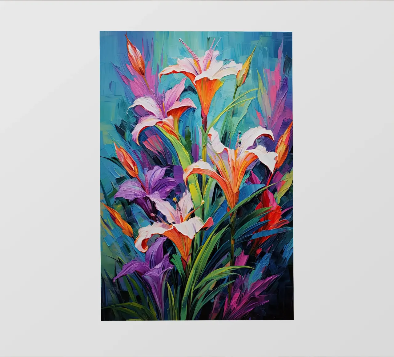 Fiori viola telo in pvc da Imagine