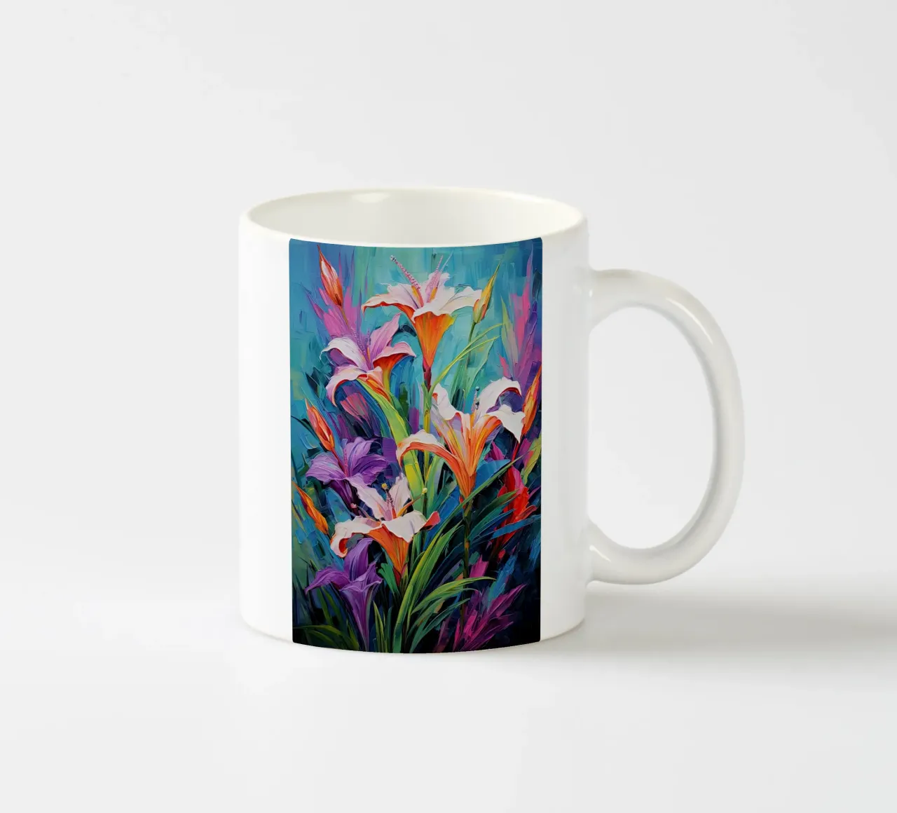 Fiori viola tazza in ceramica da Imagine