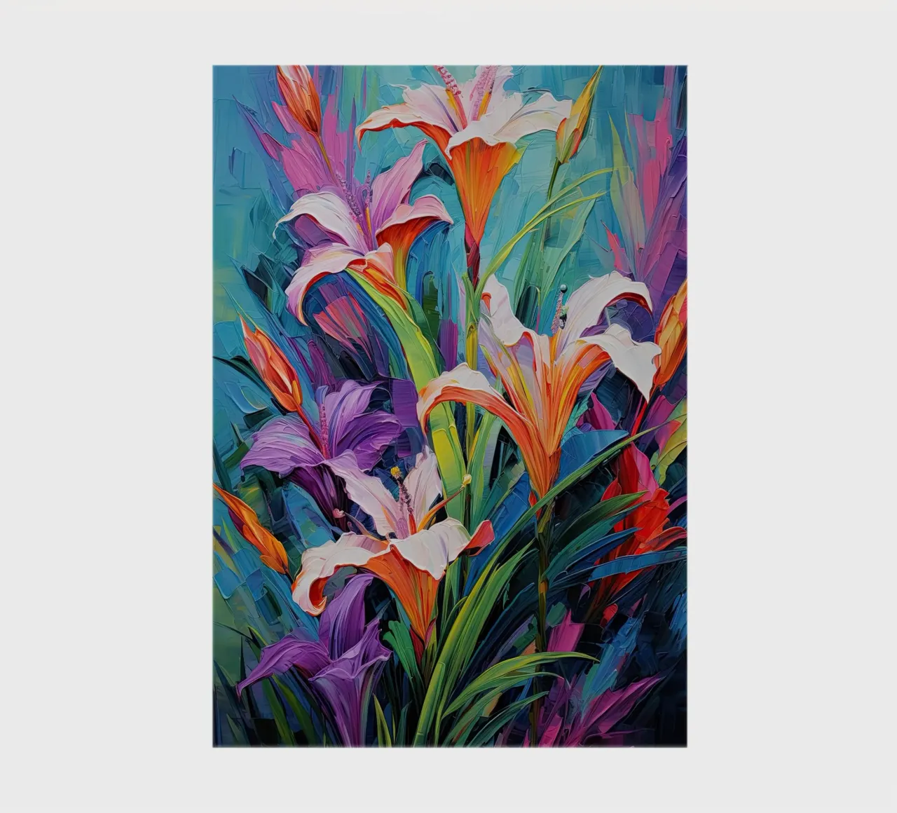 Purple flowers notebook by Imagine