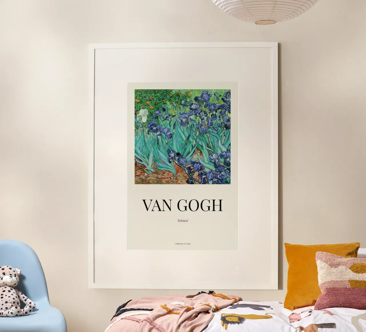 van Gogh - Irises poster con telaio in plastica da ARTOTHEK