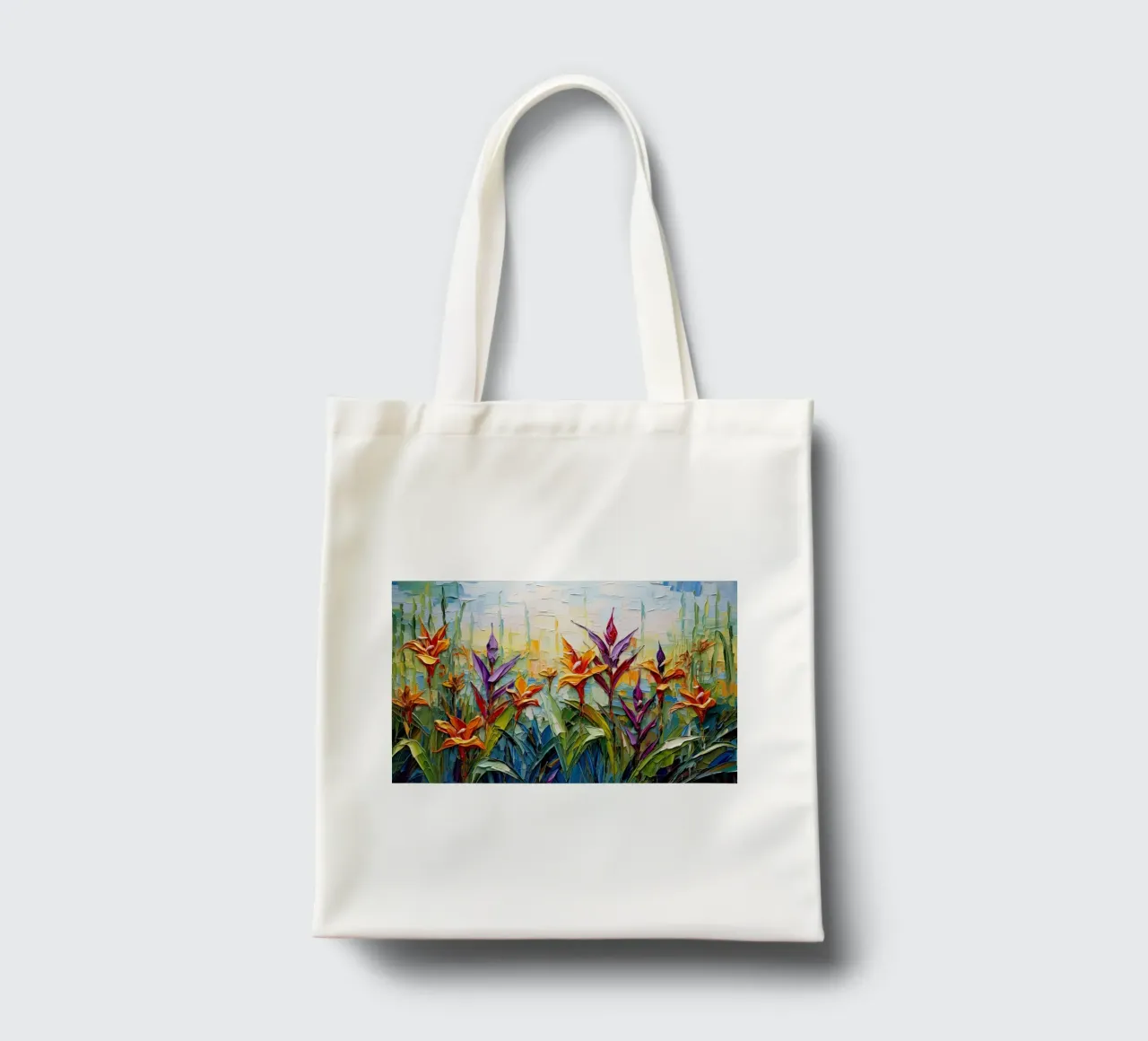 Fiori colorati borsa in juta da Imagine