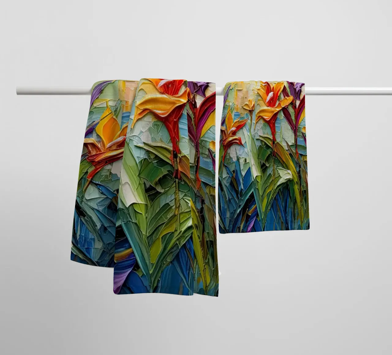 Fiori colorati asciugamano da bagno da Imagine
