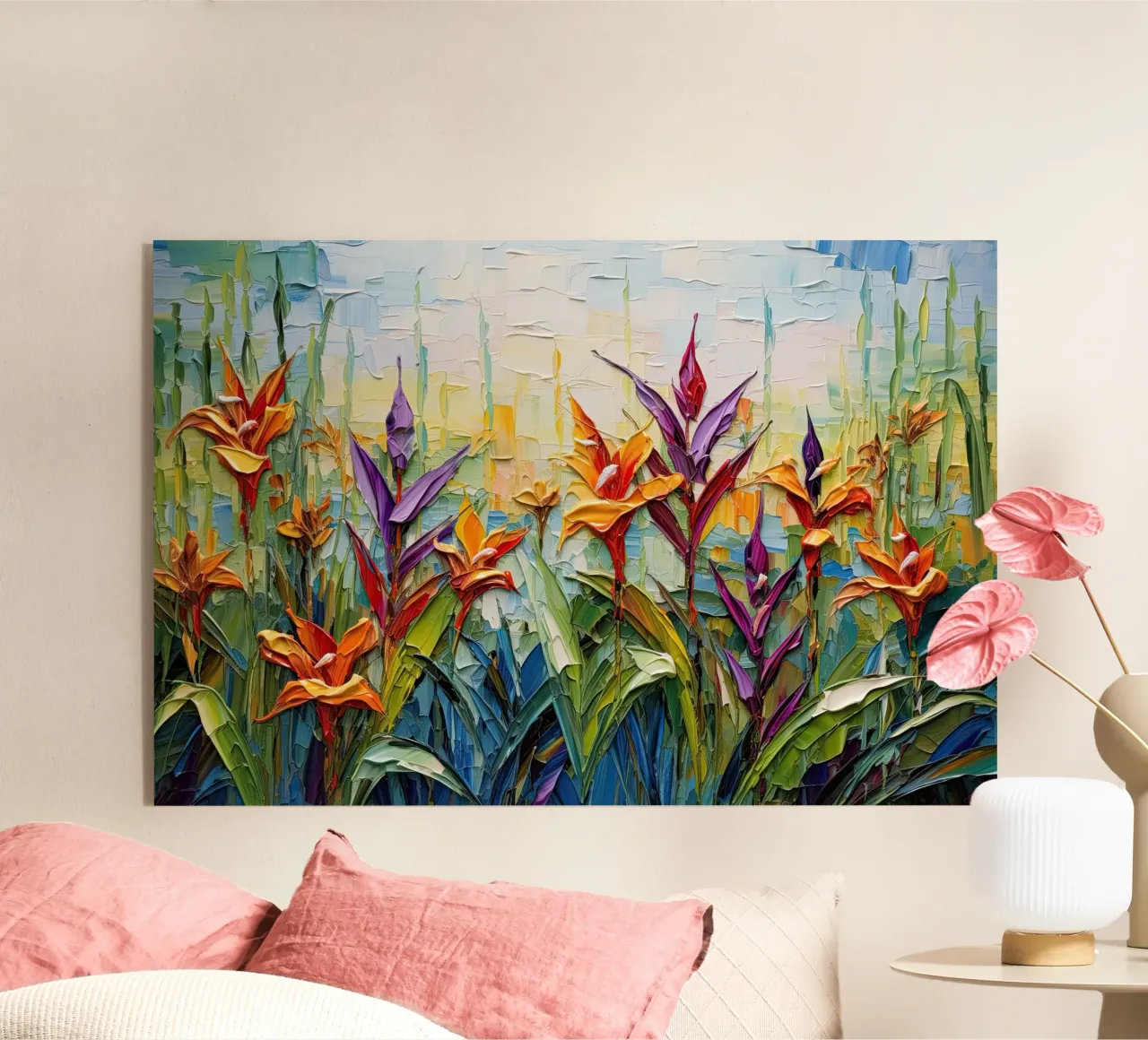 Fiori colorati plexiglass da Imagine