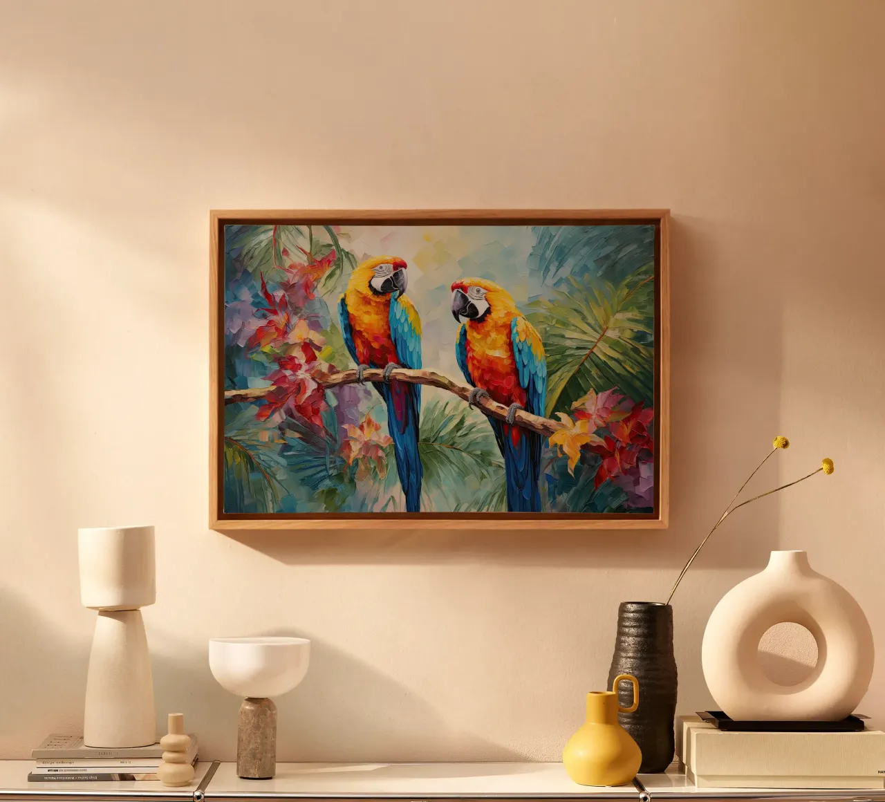 Muurkunst van Imagine canvas met Baklijst van Imagine