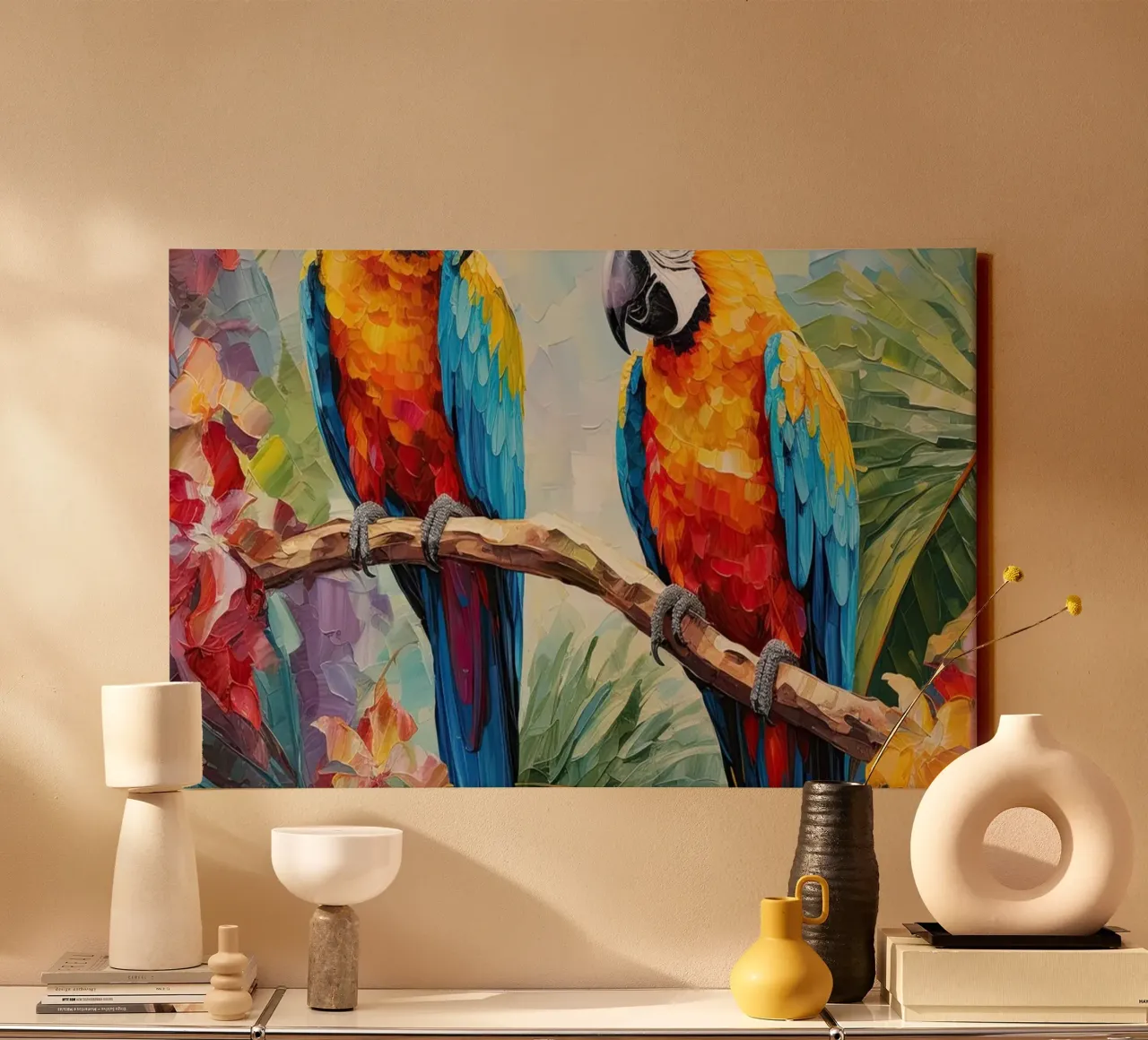 Muurkunst van Imagine canvas met Baklijst van Imagine