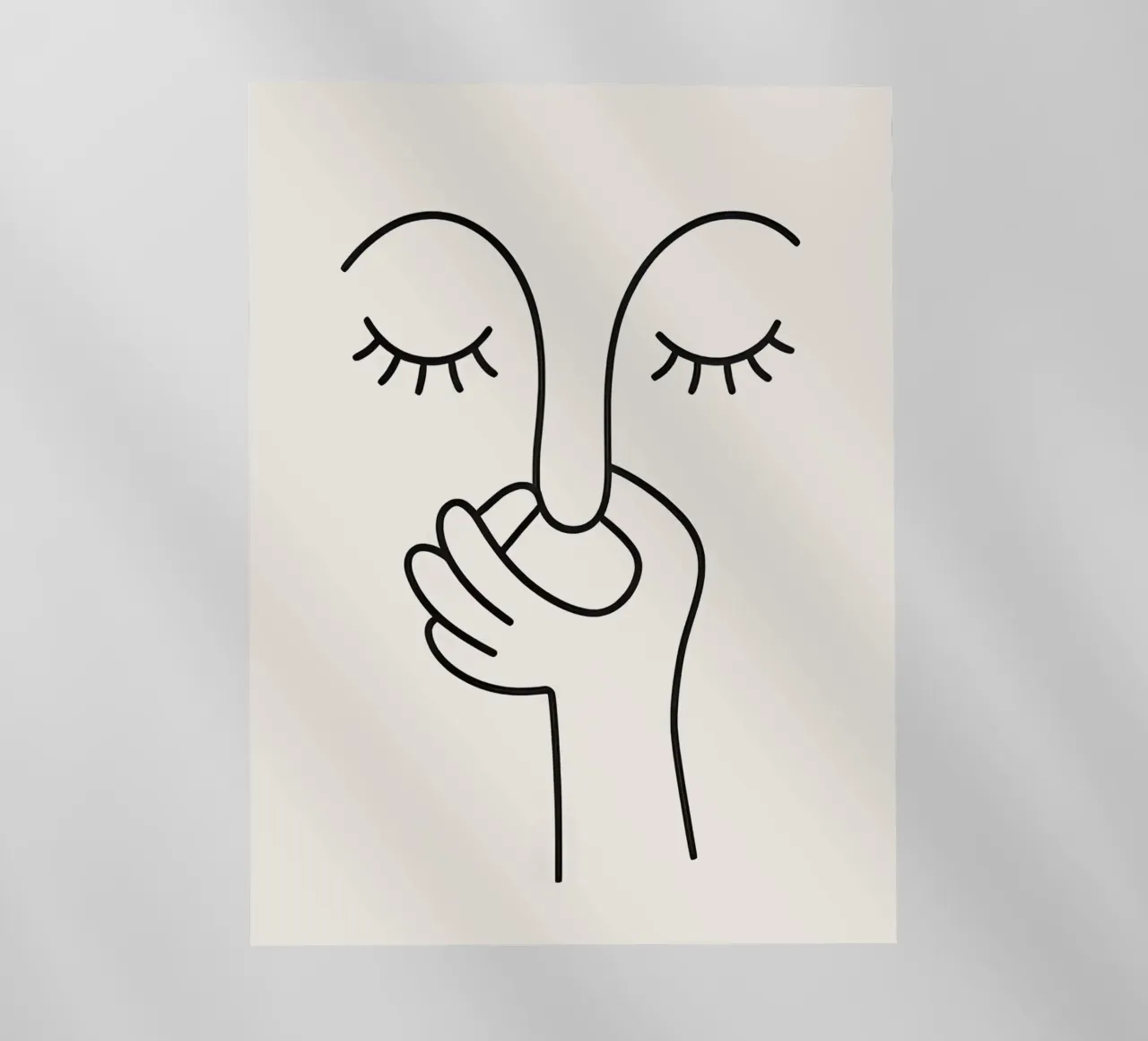Cattivo odore di gabinetto - Line Art minimale pellicola backlit da Attaboy Dsgn
