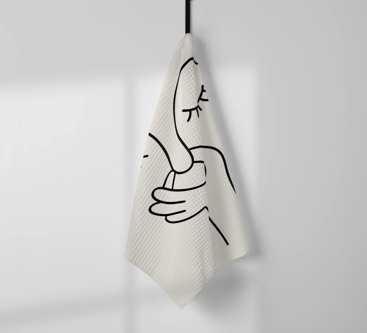 Cattivo odore di gabinetto - Line Art minimale canovaccio da cucina da Attaboy Dsgn