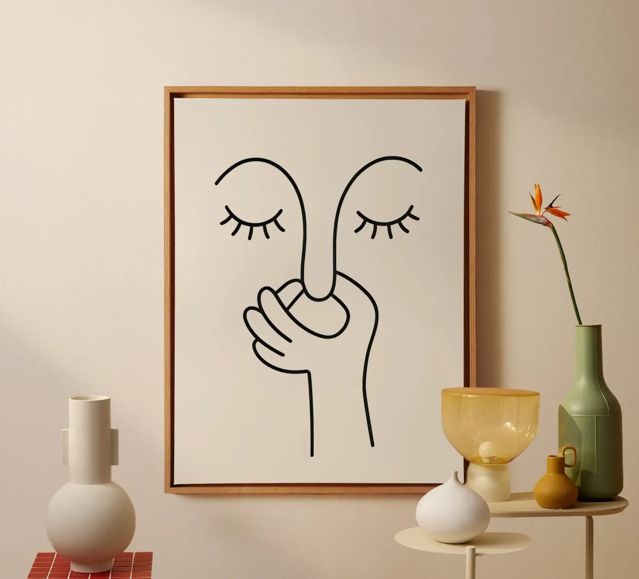 Schlechter Toilettengeruch - Minimal Line Art Leinwand von Attaboy Dsgn