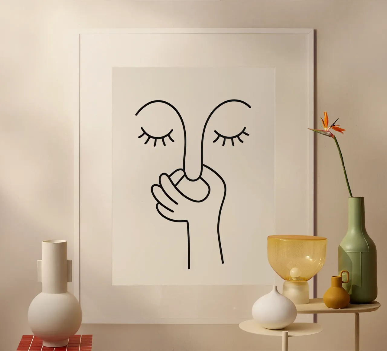 Cattivo odore di gabinetto - Line Art minimale carta hahnemühle da Attaboy Dsgn