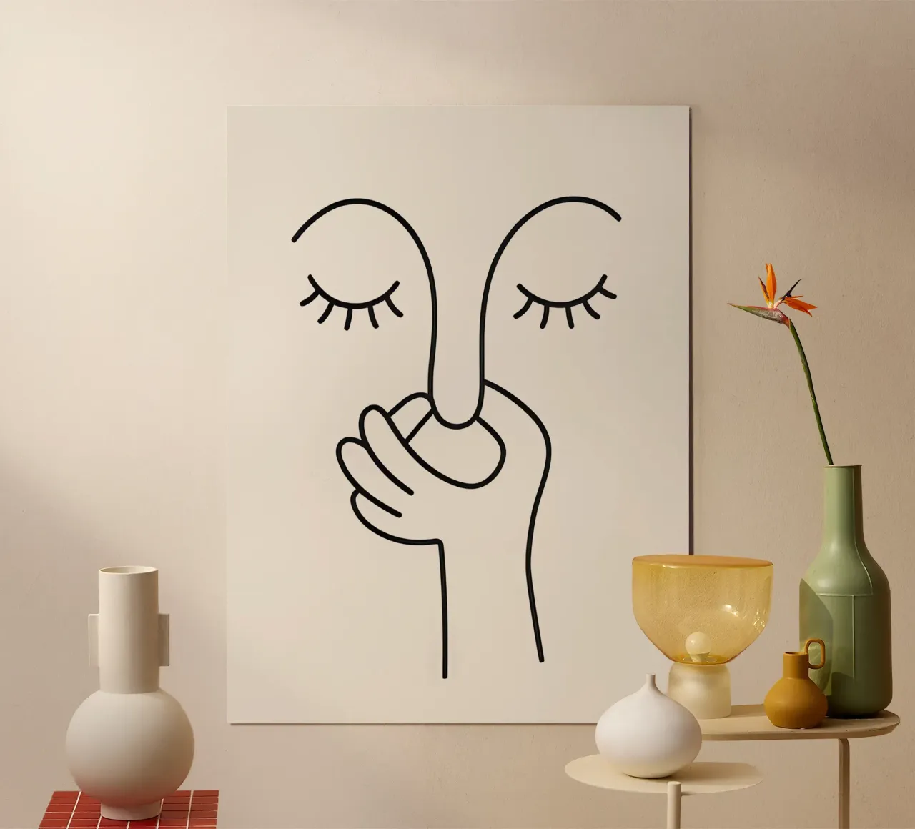 Cattivo odore di gabinetto - Line Art minimale carta hahnemühle da Attaboy Dsgn