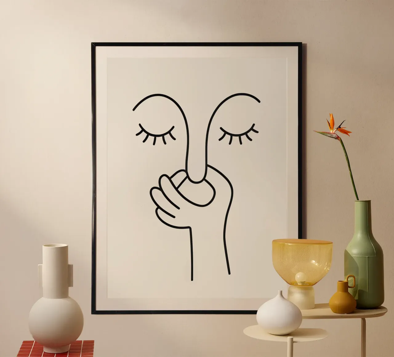 Cattivo odore di gabinetto - Line Art minimale carta hahnemühle da Attaboy Dsgn