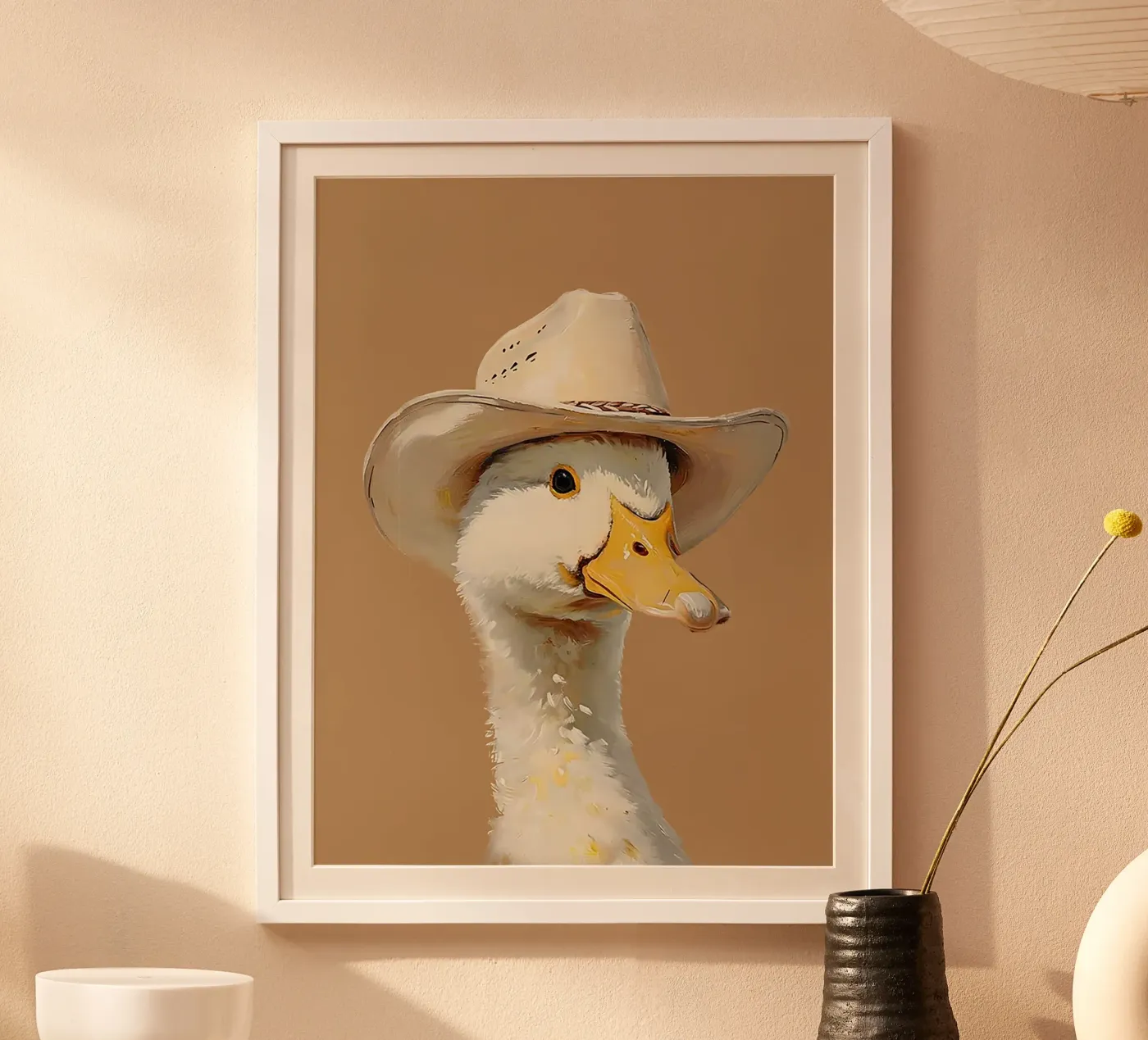 Cowboy Duck poster van Attaboy Dsgn