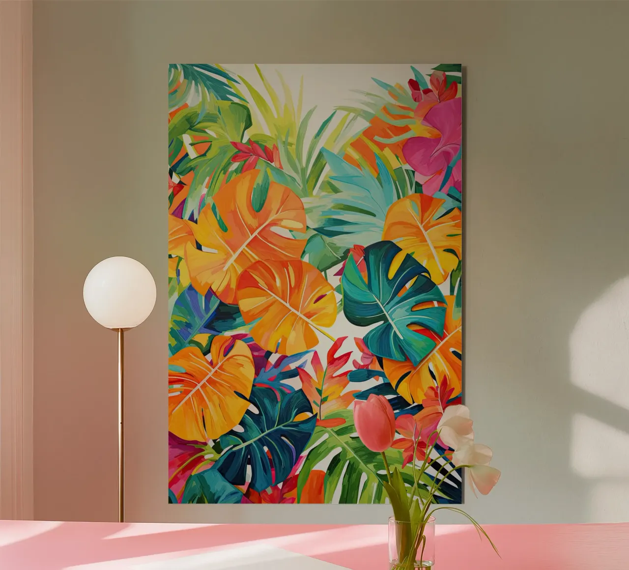 Jungle leaves alu-dibond by Imagine