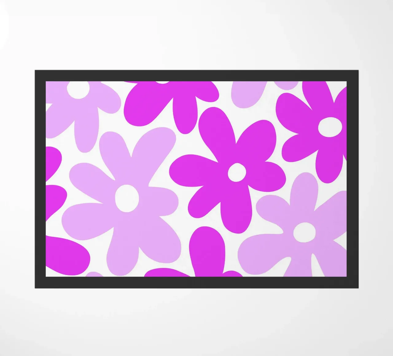 Potenza floreale minimalista in fucsia e lavanda zerbino da Happy Littles