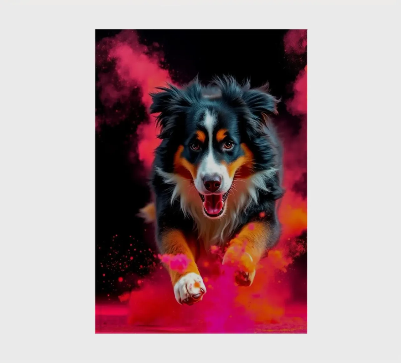 The colorful Bernese Mountain Dog #185 notebook by Yumis.Beargang.and.Me