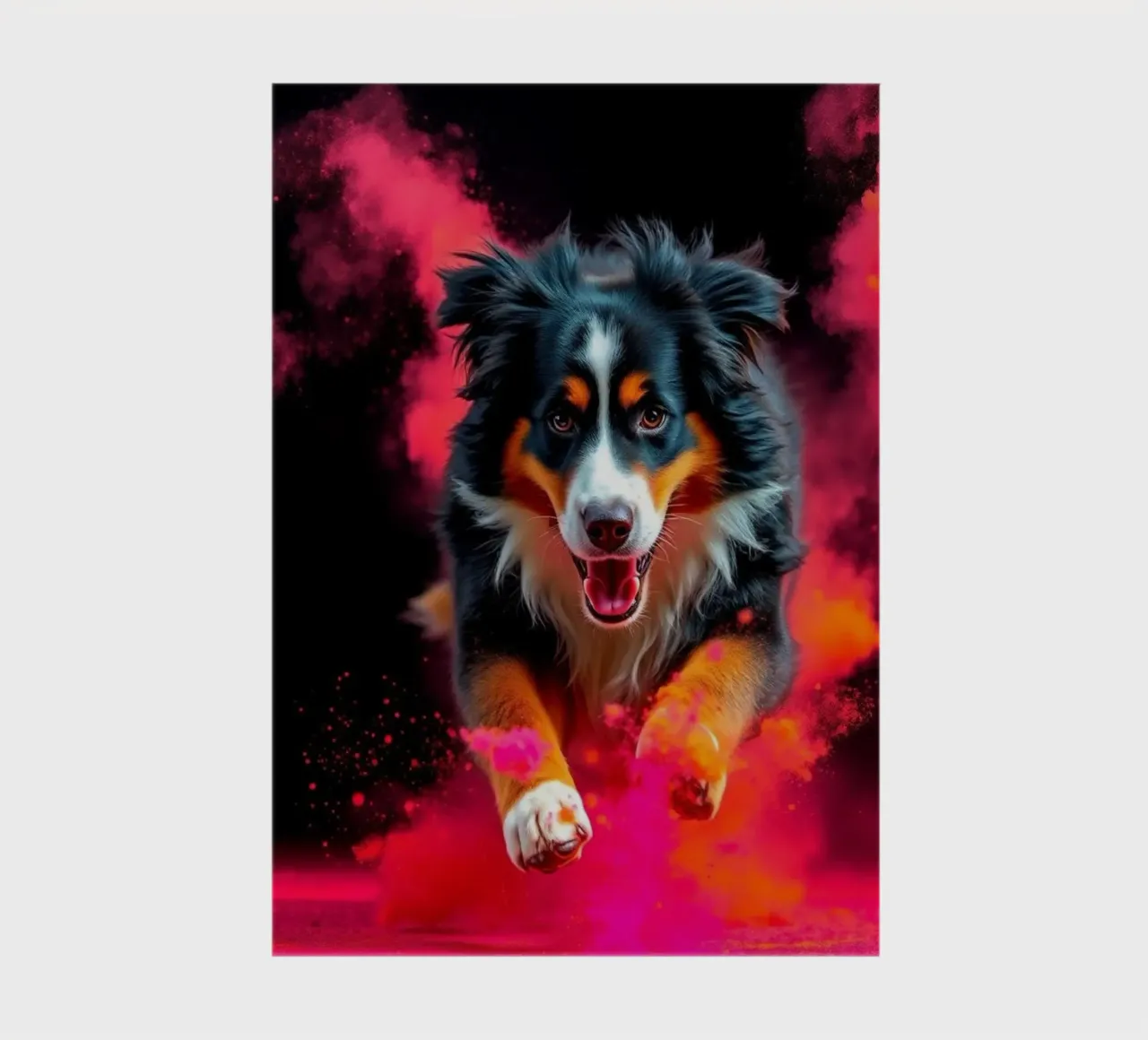 The colorful Bernese Mountain Dog #185 notebook by Yumis.Beargang.and.Me
