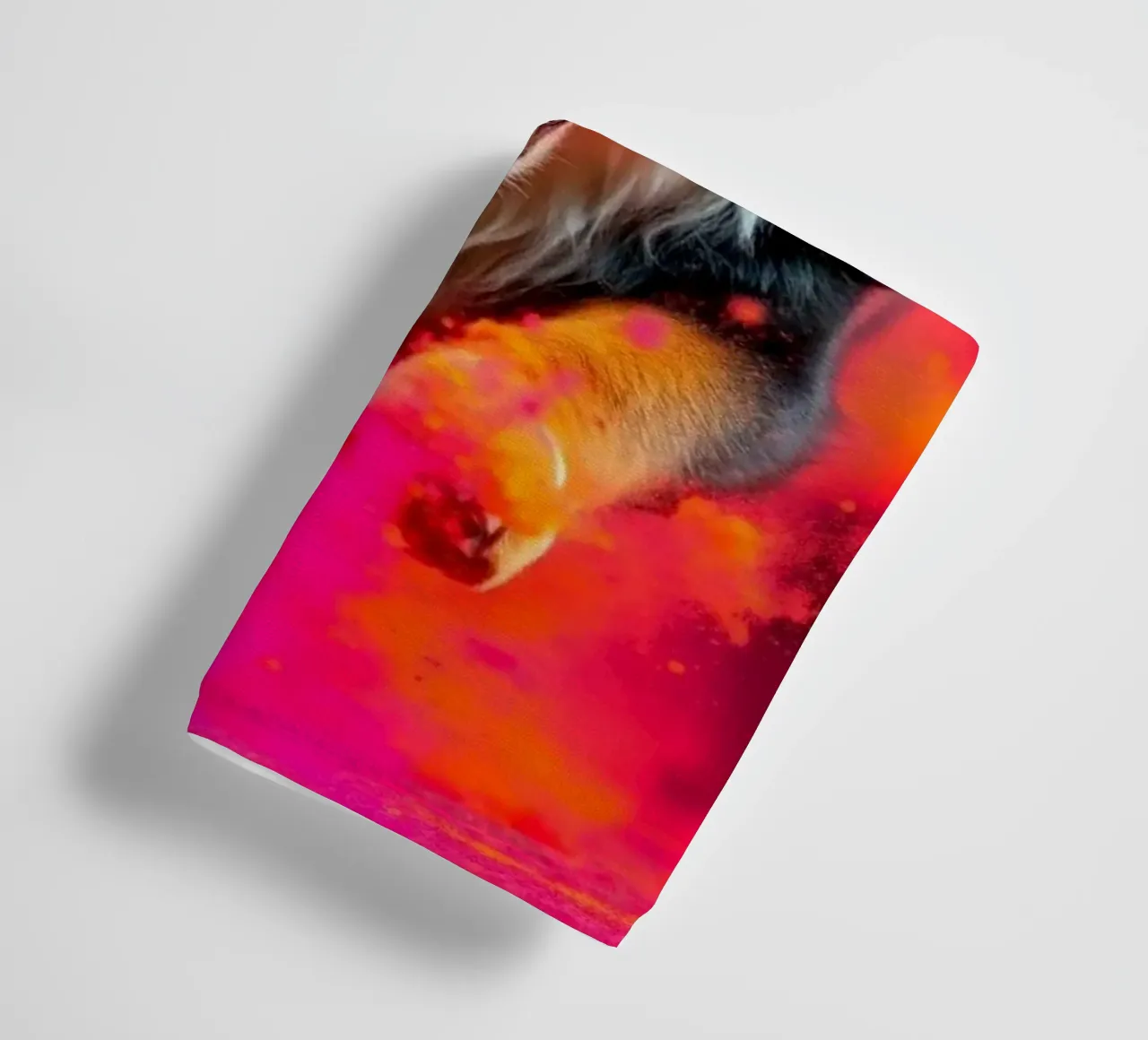 The colorful Bernese Mountain Dog #185 towel by Yumis.Beargang.and.Me