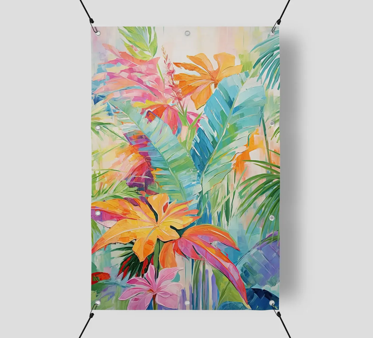 Giungla colorata telo in pvc da Imagine