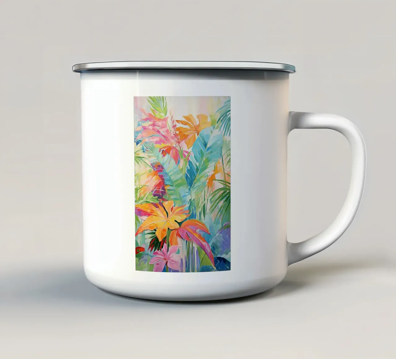 Giungla colorata tazza in smalto da Imagine