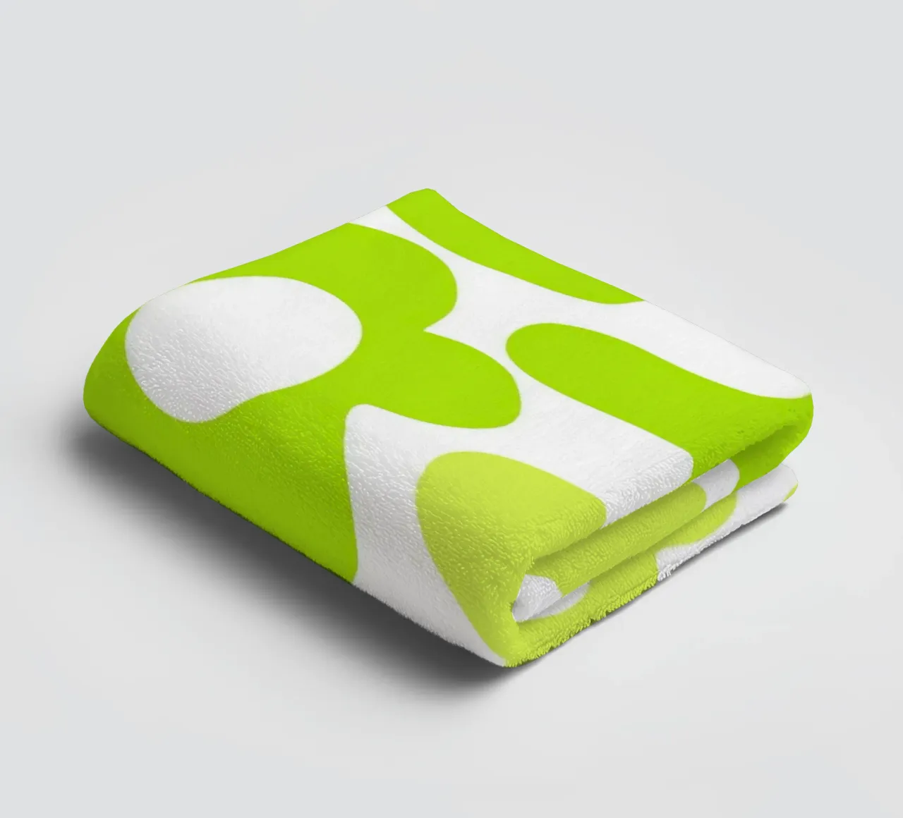 Potenza floreale minimalista in verde lime e limone asciugamano da bagno da Happy Littles