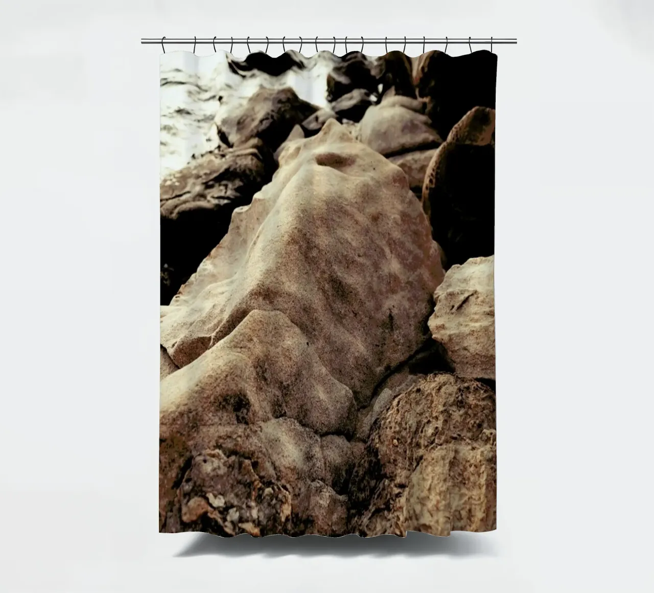 Golden Hour Rocks II tenda da doccia da Sebastian Hilgetag