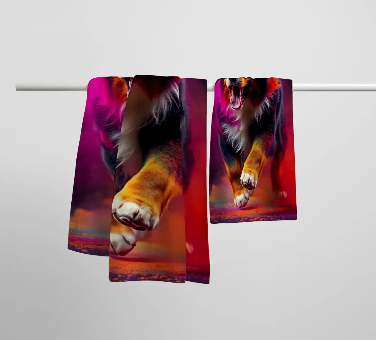 Le bouvier bernois coloré #186 serviette de bain de Yumis.Beargang.and.Me