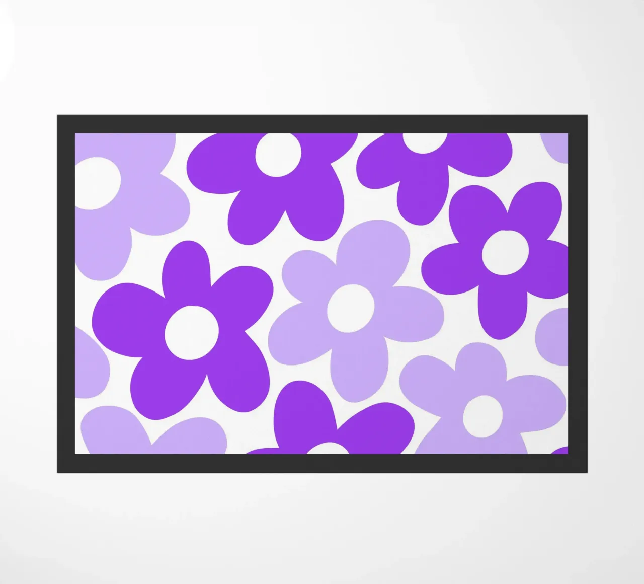 Potere floreale minimalista in viola e lilla zerbino da Happy Littles