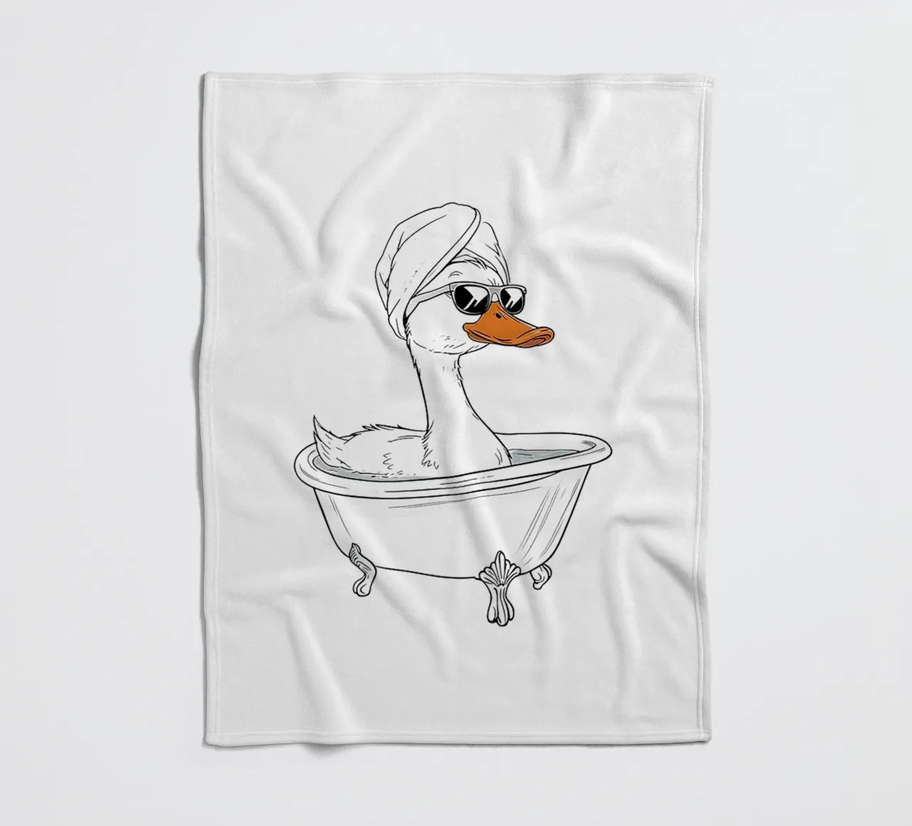 Giornata termale Duck coperta in pile da Attaboy Dsgn